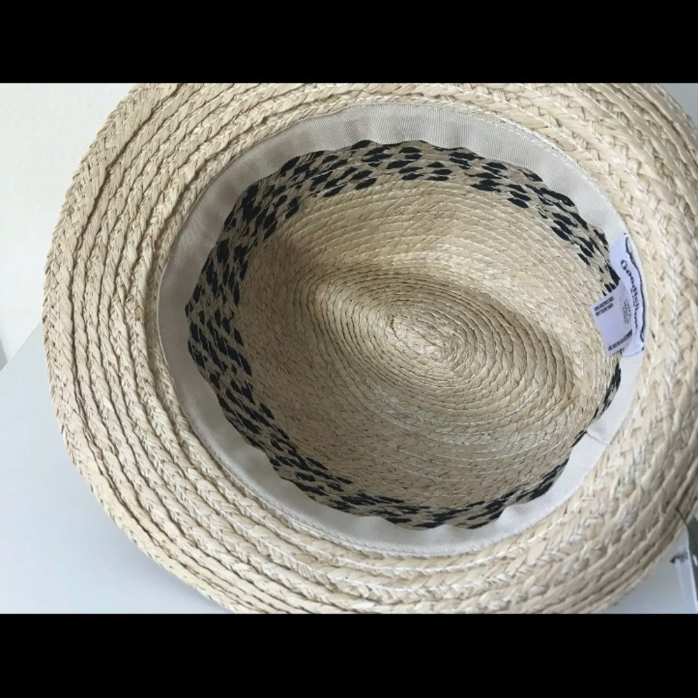 Men’s Straw Fedora HAT Natural - Picture 3 of 4